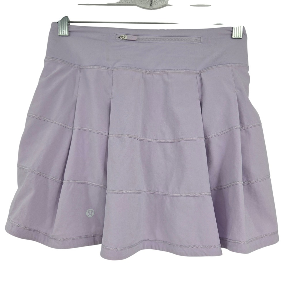 Lululemon Pace Rival Skirt Skort Size 2 Purple Pleated Tennis Golf Lilac Smoke - Picture 4 of 11